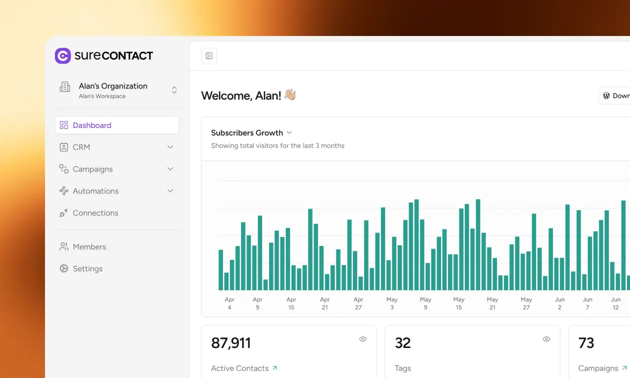 SureContact — Email marketing and lightweight CRM dashboard